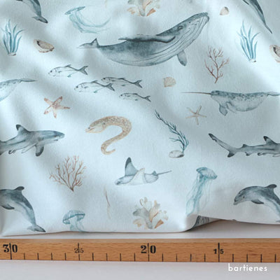 Jersey Stoffe maritim für Kinder von Familyfabrics