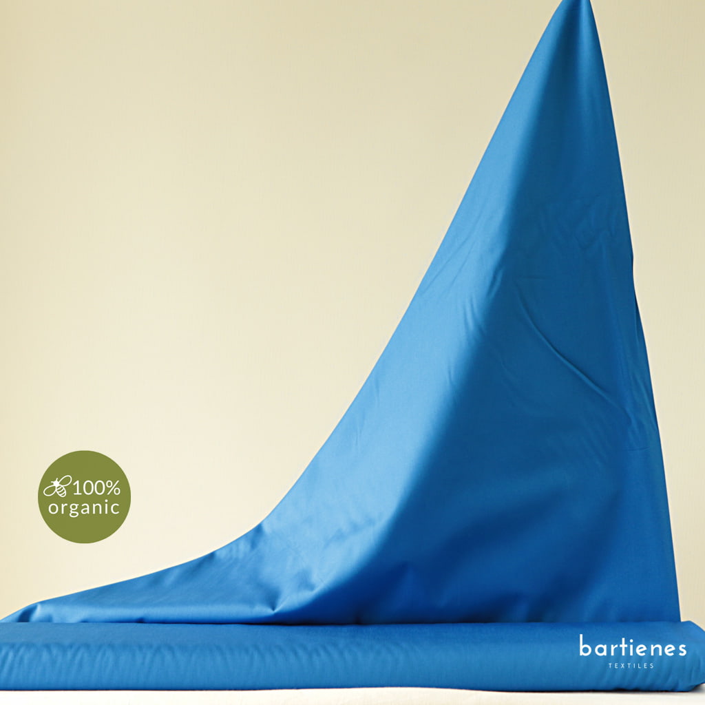 Bio Baumwoll Popeline Stoff uni