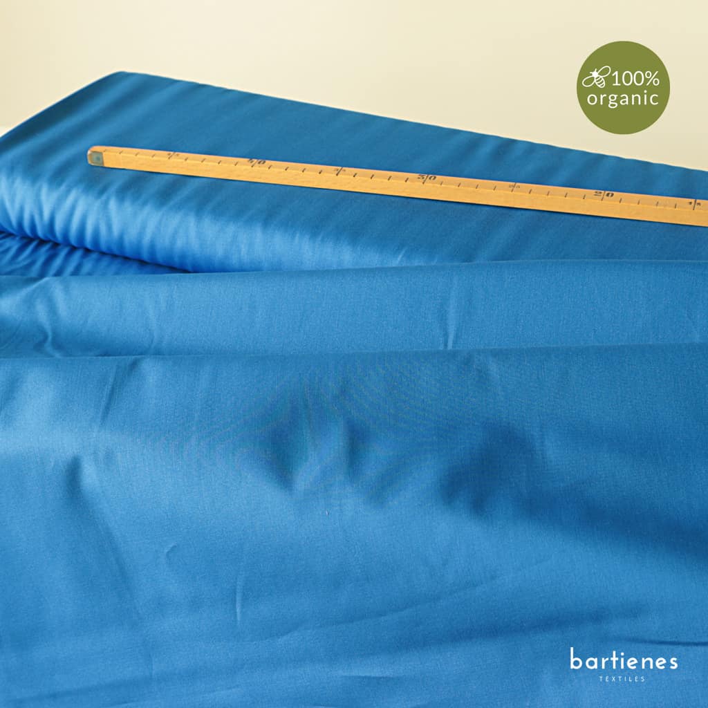 Bio Baumwoll Popeline Stoff uni