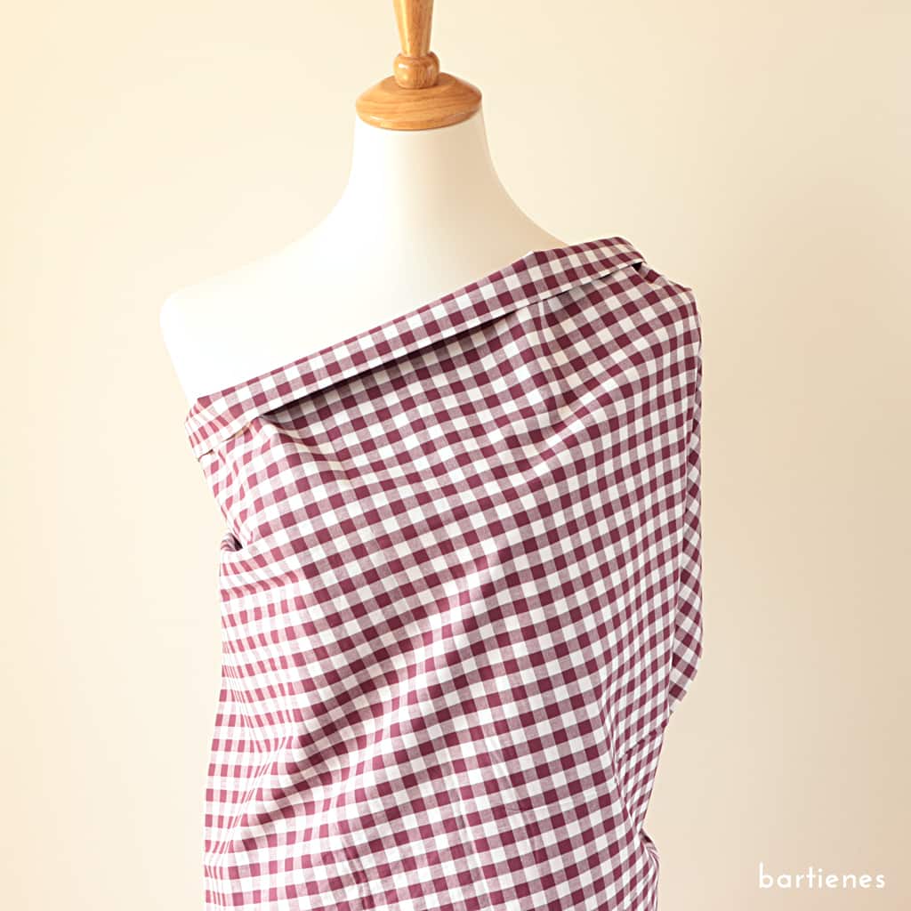 Baumwollstoff Vichy Karo 9 mm gewebt und garngefärbt