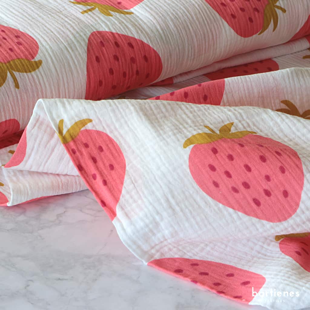 Musselinstoff mit XL-Früchten als Meterware