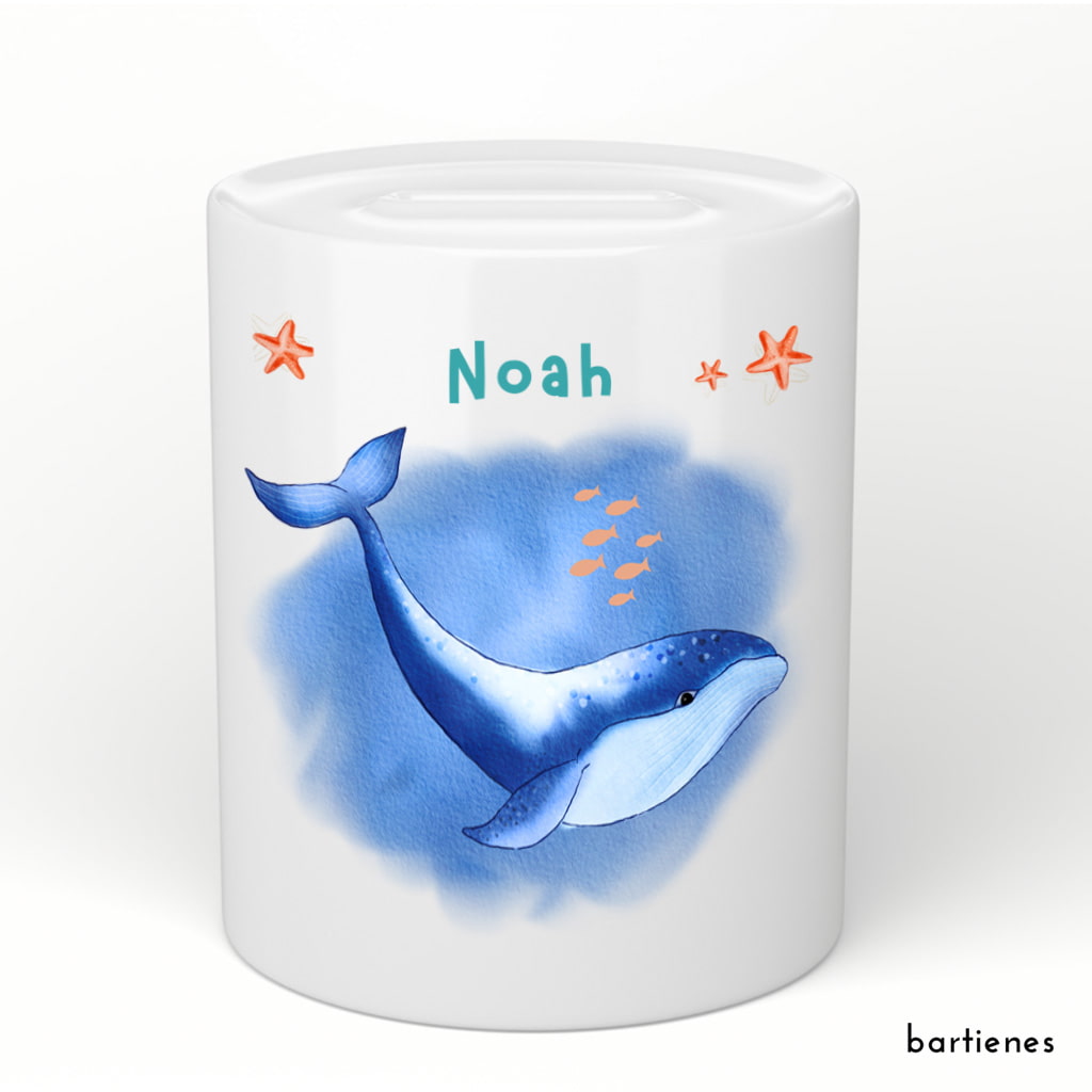 Spardose für Kinder mit Namen personalisiert