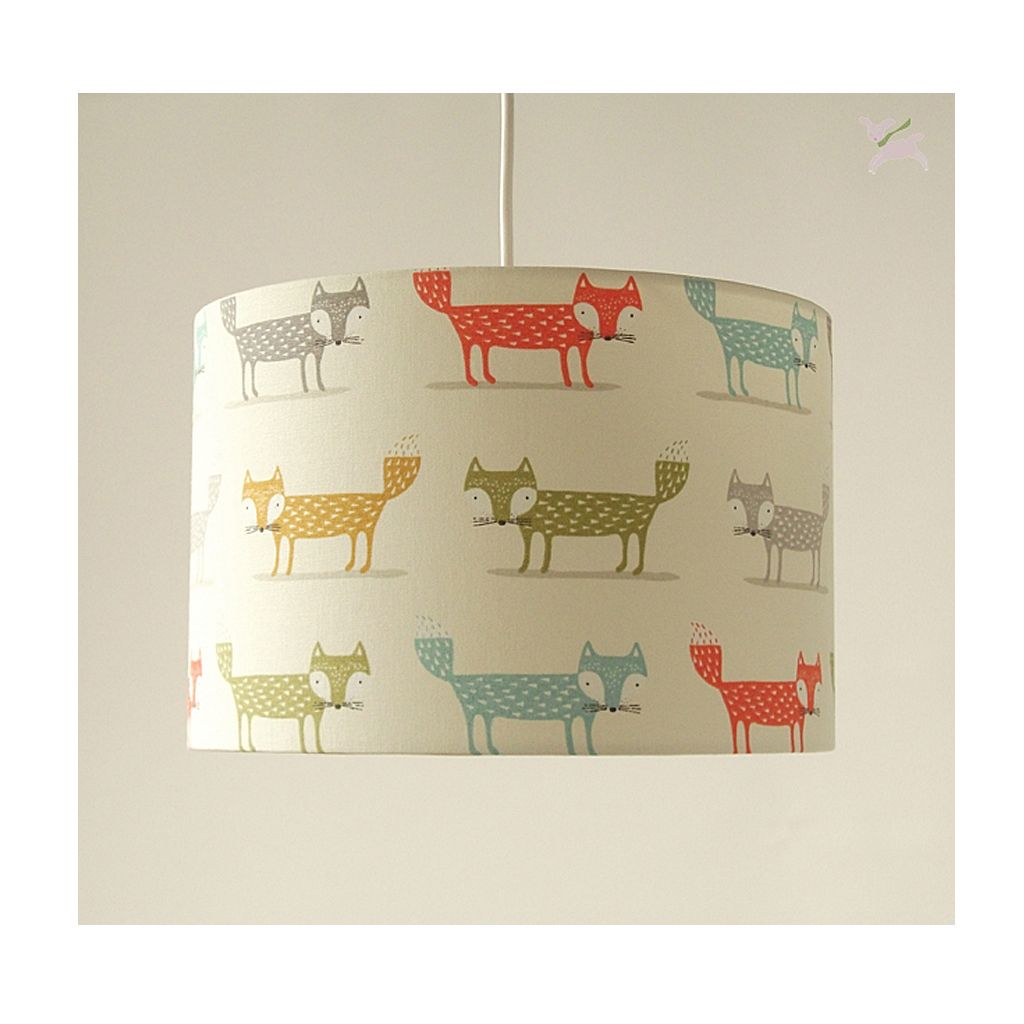 Stoff-hängelampe-mit-fuchs-reihen-in gelb-orange-grau-blau-grün
