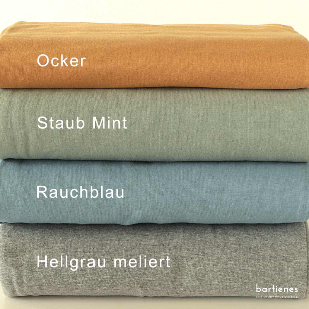 Bündchenstoff glatt als Schlauchware