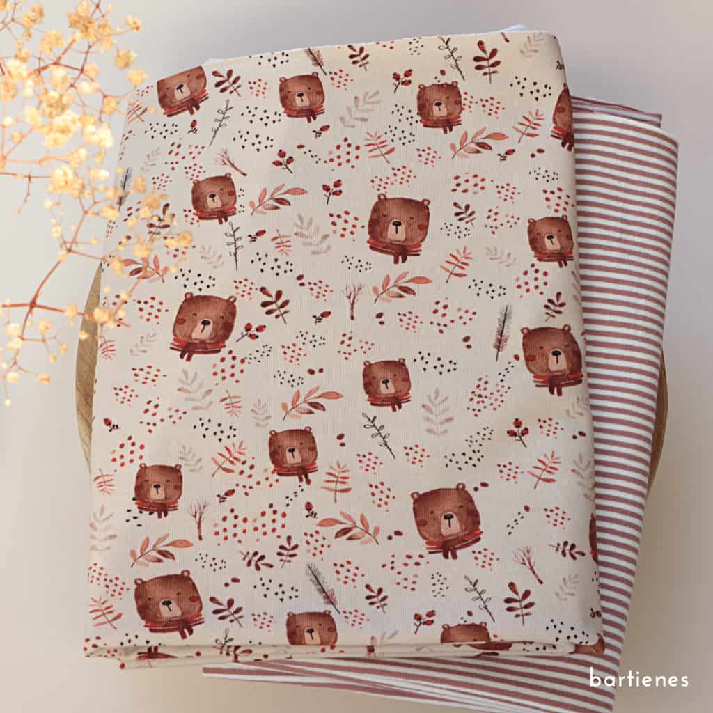 Baumwolljersey garngefärbte Streifen