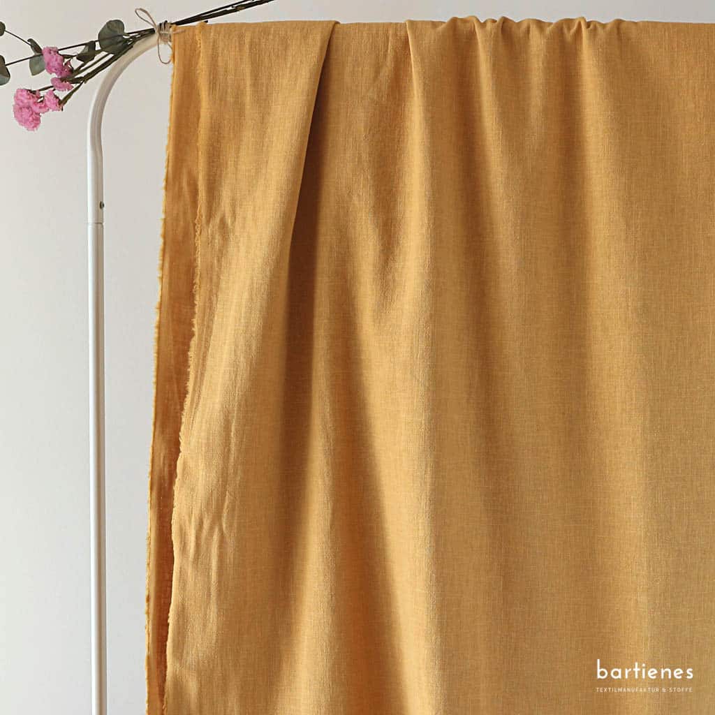 Reststücke Leinenstoff stonewashed Uni (Grundpreis 13,90 €/m)