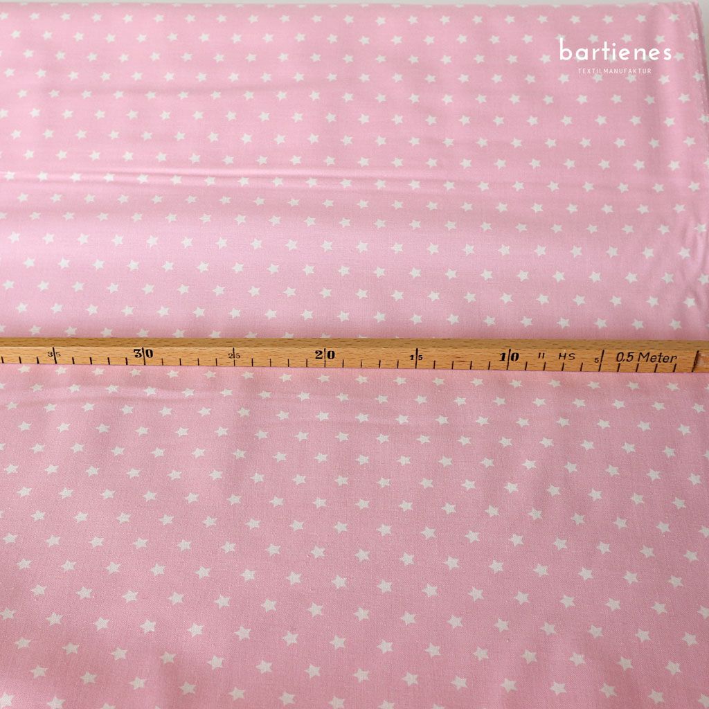 westfalenstoff-meterware-sterne-weiss-auf-rosa